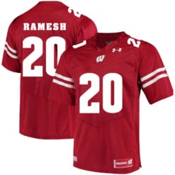 Wisconsin Badgers #20 Austin Ramesh College Football Jersey Red