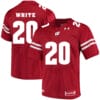 Wisconsin Badgers #20 James White College Football Jersey Red