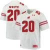Wisconsin Badgers #20 James White College Football Jersey White