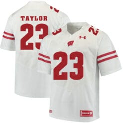 Wisconsin Badgers #23 Jonathan Taylor College Football Jersey White