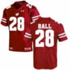Wisconsin Badgers #28 Montee Ball College Football Jersey Red