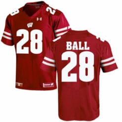 Wisconsin Badgers #28 Montee Ball College Football Jersey Red