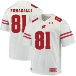 Wisconsin Badgers #81 Troy Fumagalli College Football Jersey White