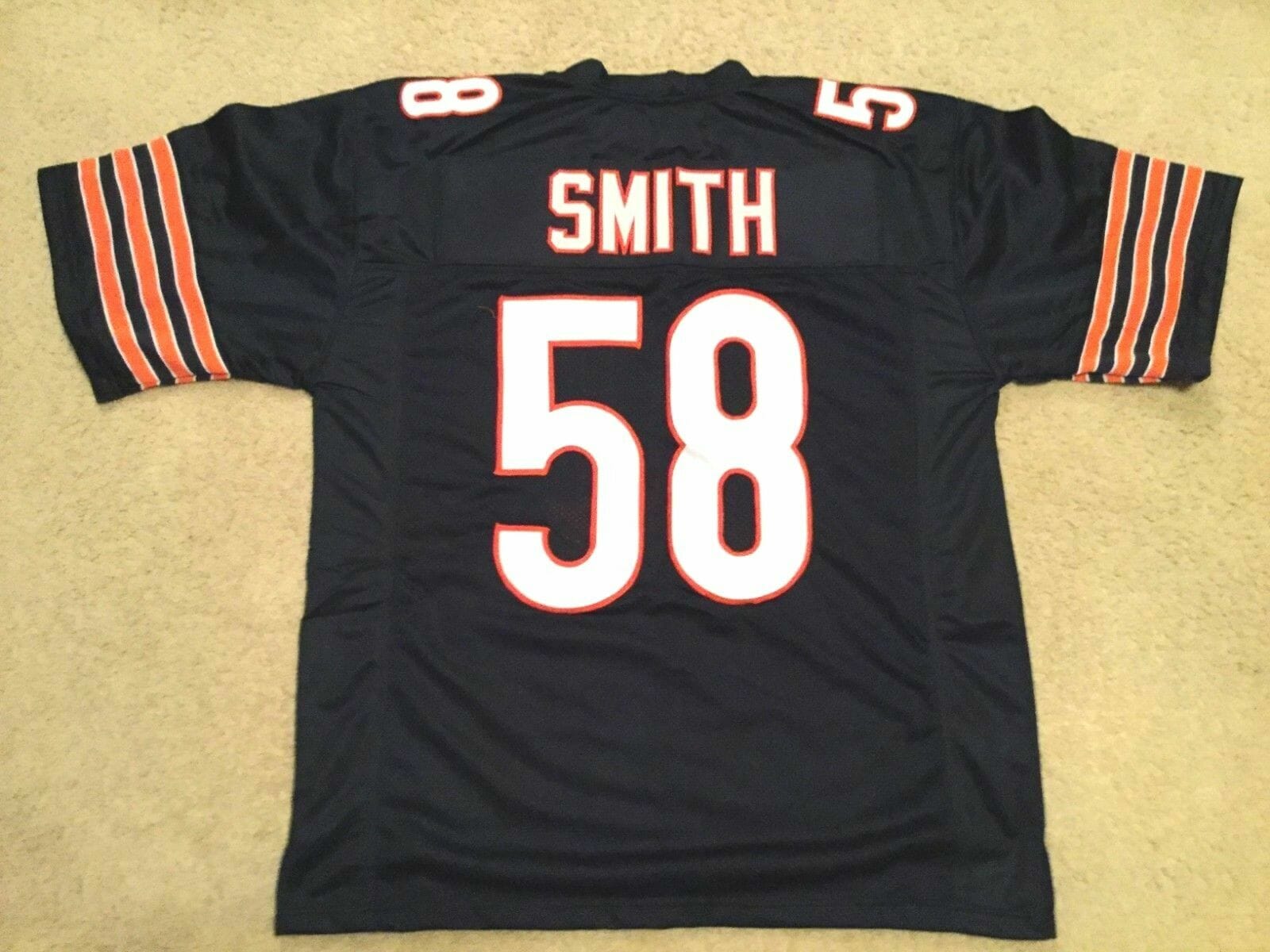 UNSIGNED CUSTOM Sewn Stitched Roquan Smith Blue Jersey