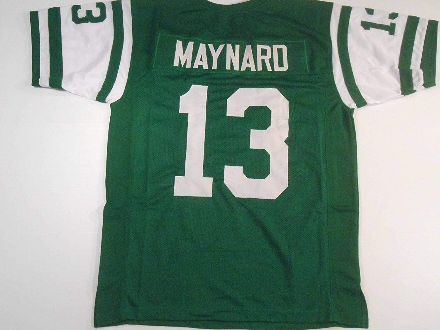 UNSIGNED CUSTOM Sewn Stitched Don Maynard Green Jersey