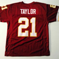UNSIGNED CUSTOM Sewn Stitched Sean Taylor Burgundy Jersey