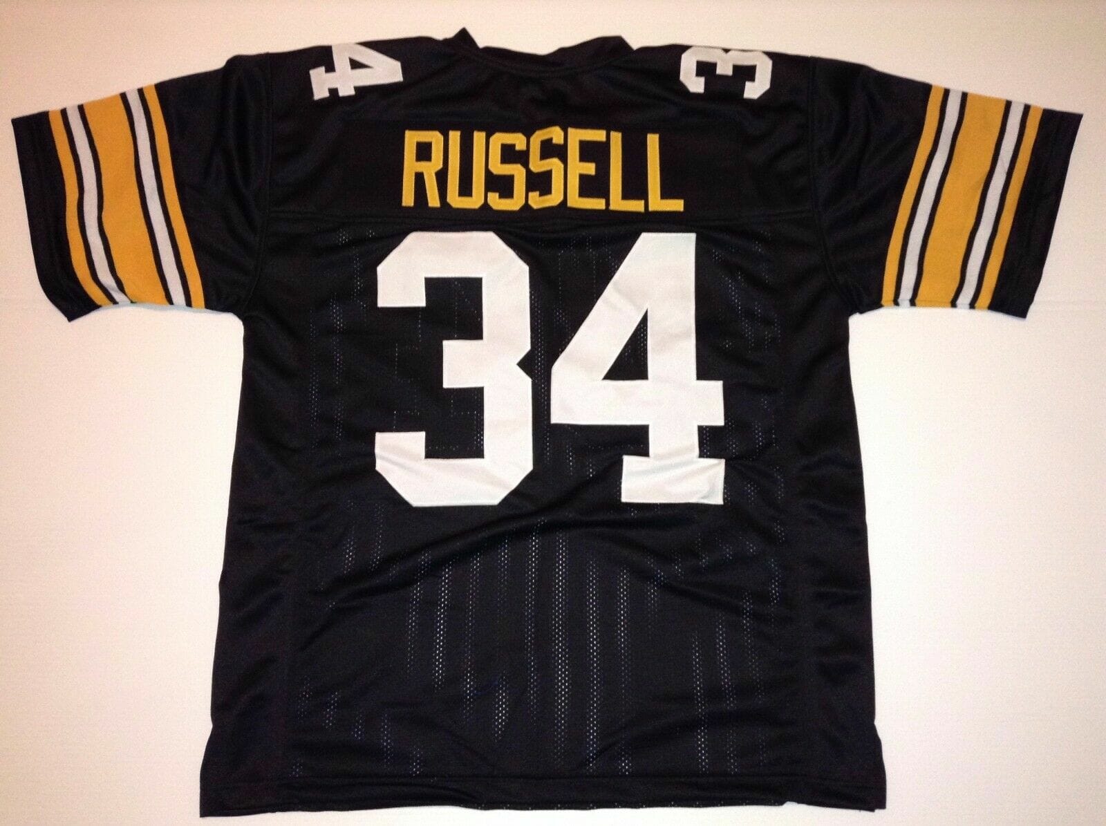 UNSIGNED CUSTOM Sewn Stitched Andy Russell Black Jersey