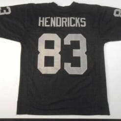 UNSIGNED CUSTOM Sewn Stitched Ted Hendricks Black Jersey