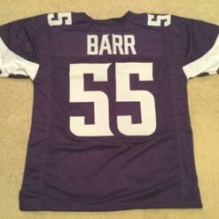 UNSIGNED CUSTOM Sewn Stitched Anthony Barr Purple Jersey