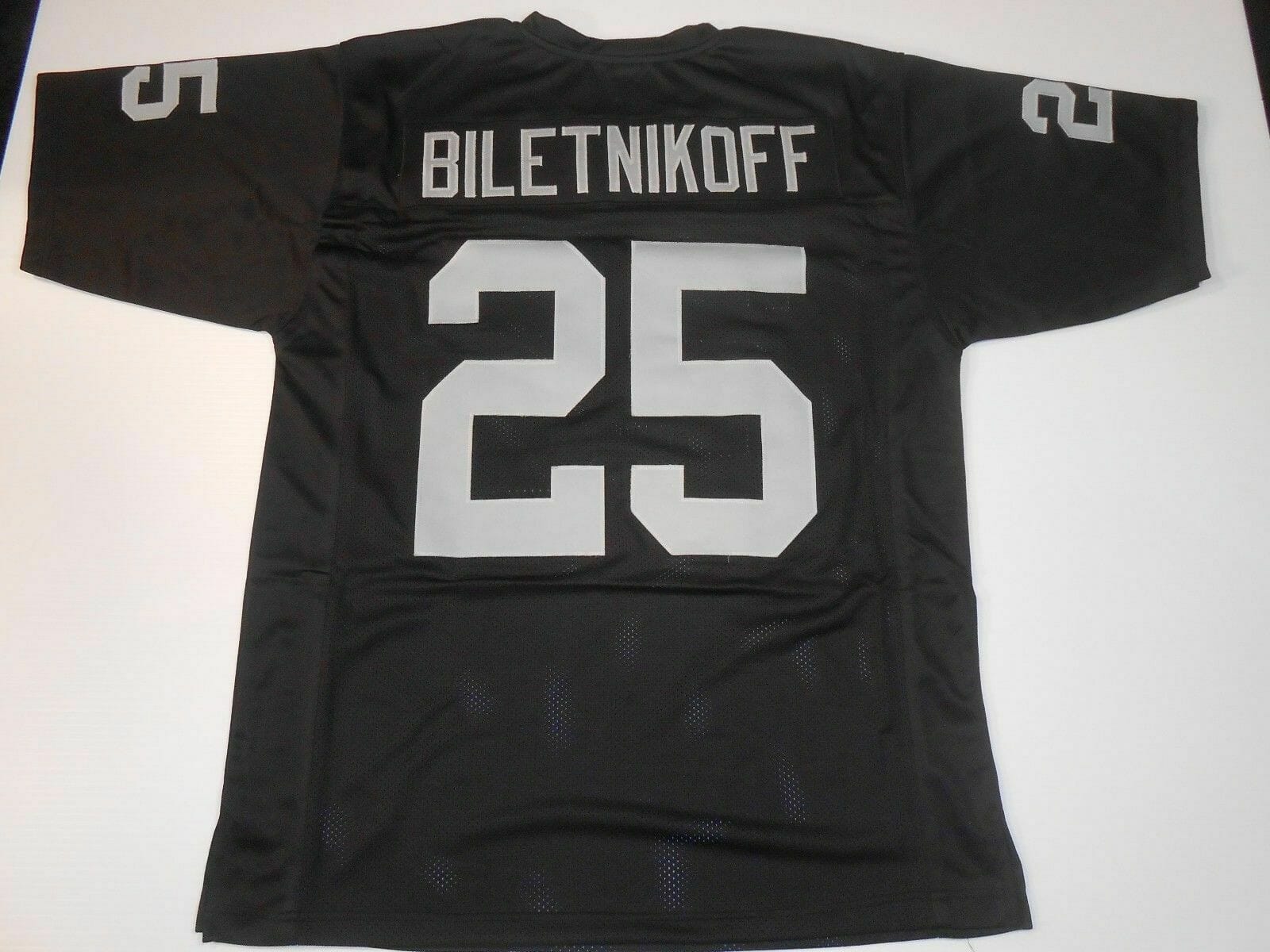 UNSIGNED CUSTOM Sewn Stitched Fred Biletnikoff Black Jersey