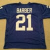UNSIGNED CUSTOM Sewn Stitched Tiki Barber Blue Jersey