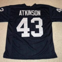 UNSIGNED CUSTOM Sewn Stitched George Atkinson Black Jersey