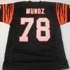 UNSIGNED CUSTOM Sewn Stitched Anthony Munoz Black Jersey