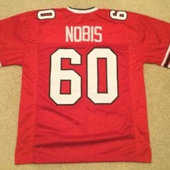 UNSIGNED CUSTOM Sewn Stitched Tommy Nobis Red Jersey