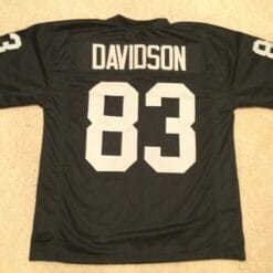UNSIGNED CUSTOM Sewn Stitched Ben Davidson Black Jersey