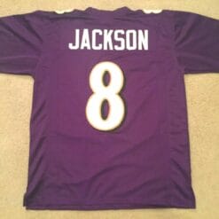 Lamar Jackson UNSIGNED CUSTOM Sewn Stitched Jersey