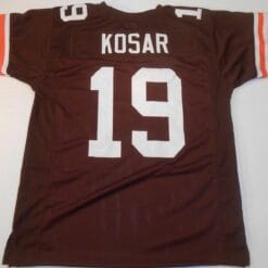 UNSIGNED CUSTOM Sewn Stitched Bernie Kosar Brown Jersey