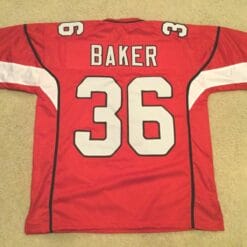UNSIGNED CUSTOM Sewn Stitched Budda Baker Red Jersey
