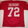 UNSIGNED CUSTOM Sewn Stitched Dan Dierdorf Red Jersey