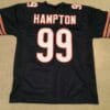 UNSIGNED CUSTOM Sewn Stitched Dan Hampton Blue Jersey