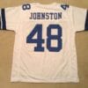 UNSIGNED CUSTOM Sewn Stitched Daryl Johnston White Jersey