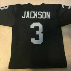 UNSIGNED CUSTOM Sewn Stitched Daryle Lamonica ERROR Black Jersey