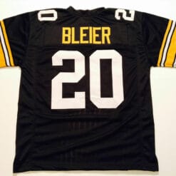 UNSIGNED CUSTOM Sewn Stitched Rocky Bleier Black Jersey