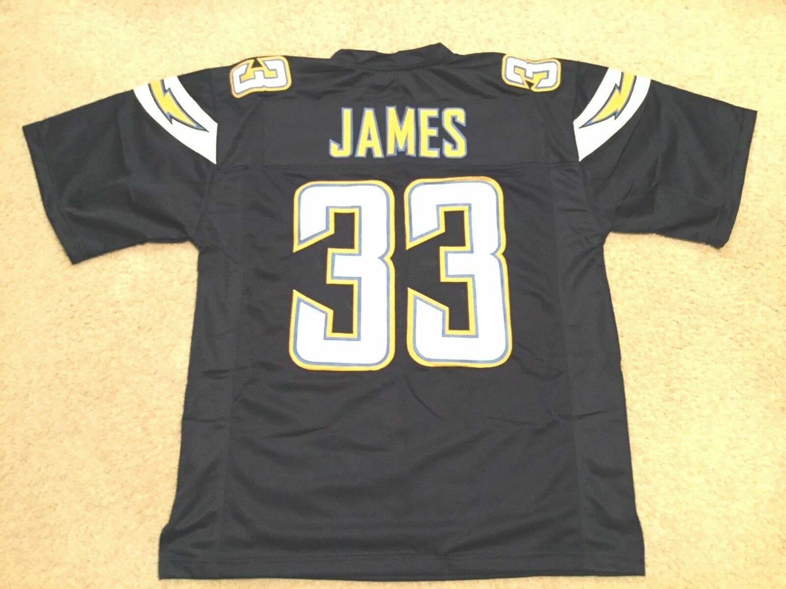 UNSIGNED CUSTOM Sewn Stitched Derwin James Blue Jersey