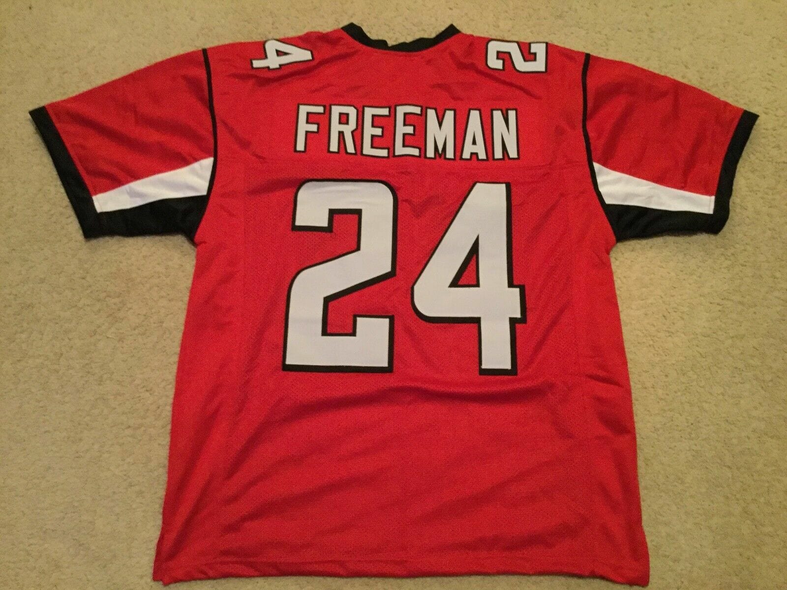 UNSIGNED CUSTOM Sewn Stitched Dexter Manley Burgundy Jersey