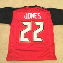 UNSIGNED CUSTOM Sewn Stitched Ronald Jones ERROR Red Jersey