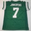 UNSIGNED CUSTOM Sewn Stitched Ron Jaworski Green Jersey