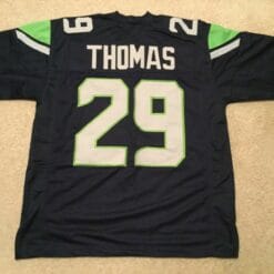 UNSIGNED CUSTOM Sewn Stitched Earl Thomas Blue Jersey