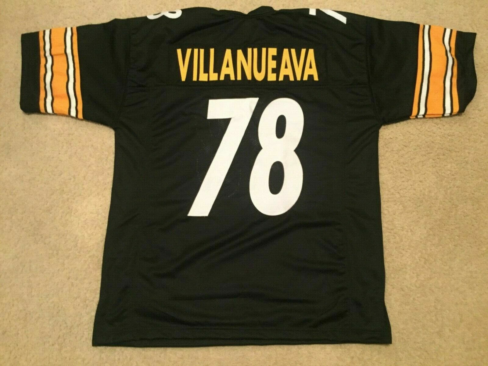 UNSIGNED CUSTOM Sewn Stitched Alejandro Villanueva ERROR Jersey