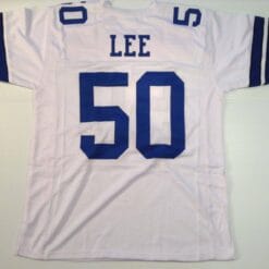 UNSIGNED CUSTOM Sewn Stitched Sean Lee White Jersey