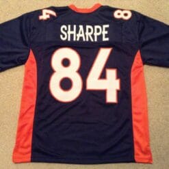 UNSIGNED CUSTOM Sewn Stitched Shannon Sharpe Blue Jersey