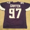 UNSIGNED CUSTOM Sewn Stitched Everson Griffen Purple Jersey