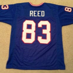 UNSIGNED CUSTOM Sewn Stitched Andre Reed Blue Jersey