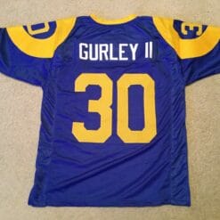 UNSIGNED CUSTOM Sewn Stitched Todd Gurley Old Style Blue Jersey