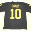UNSIGNED CUSTOM Sewn Stitched Tom Brady Blue Jersey