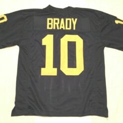 UNSIGNED CUSTOM Sewn Stitched Tom Brady Blue Jersey