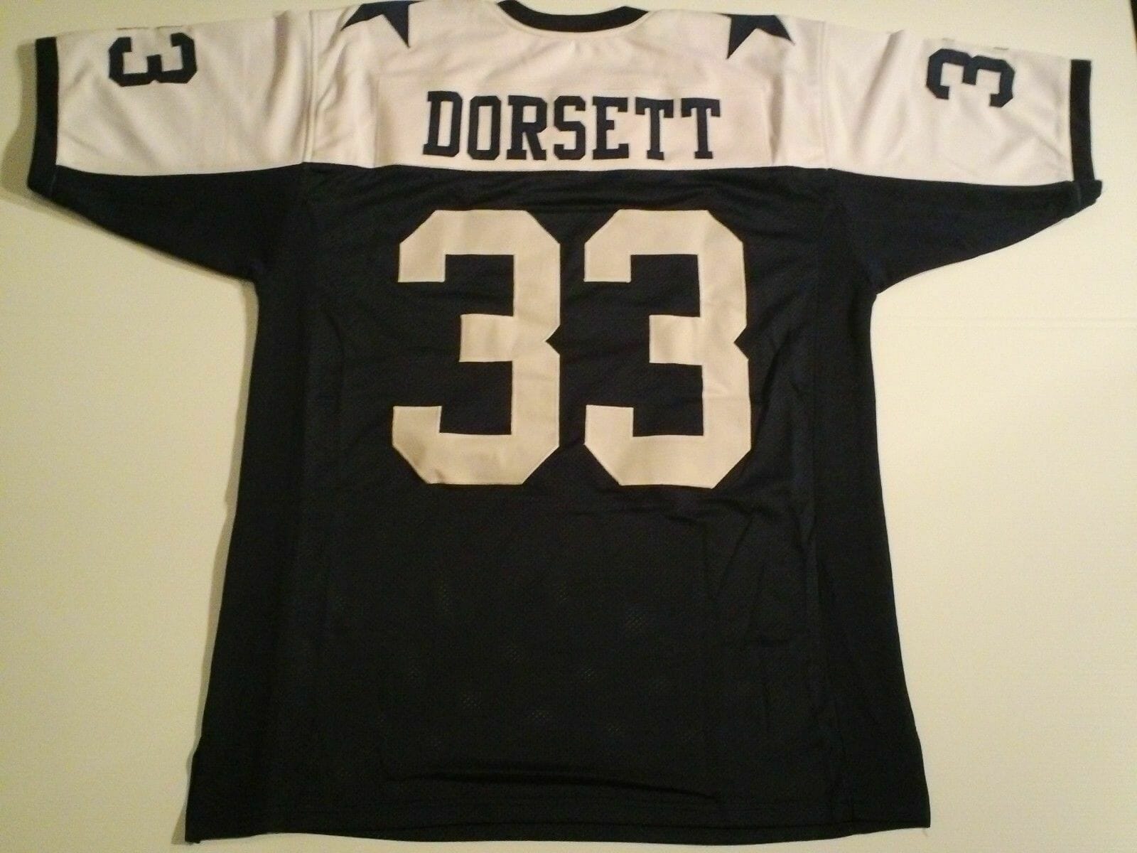 UNSIGNED CUSTOM Sewn Stitched Tony Dorsett Thanksgiving Jersey