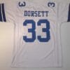 UNSIGNED CUSTOM Sewn Stitched Tony Dorsett White Jersey