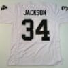 UNSIGNED CUSTOM Sewn Stitched Bo Jackson White Jersey