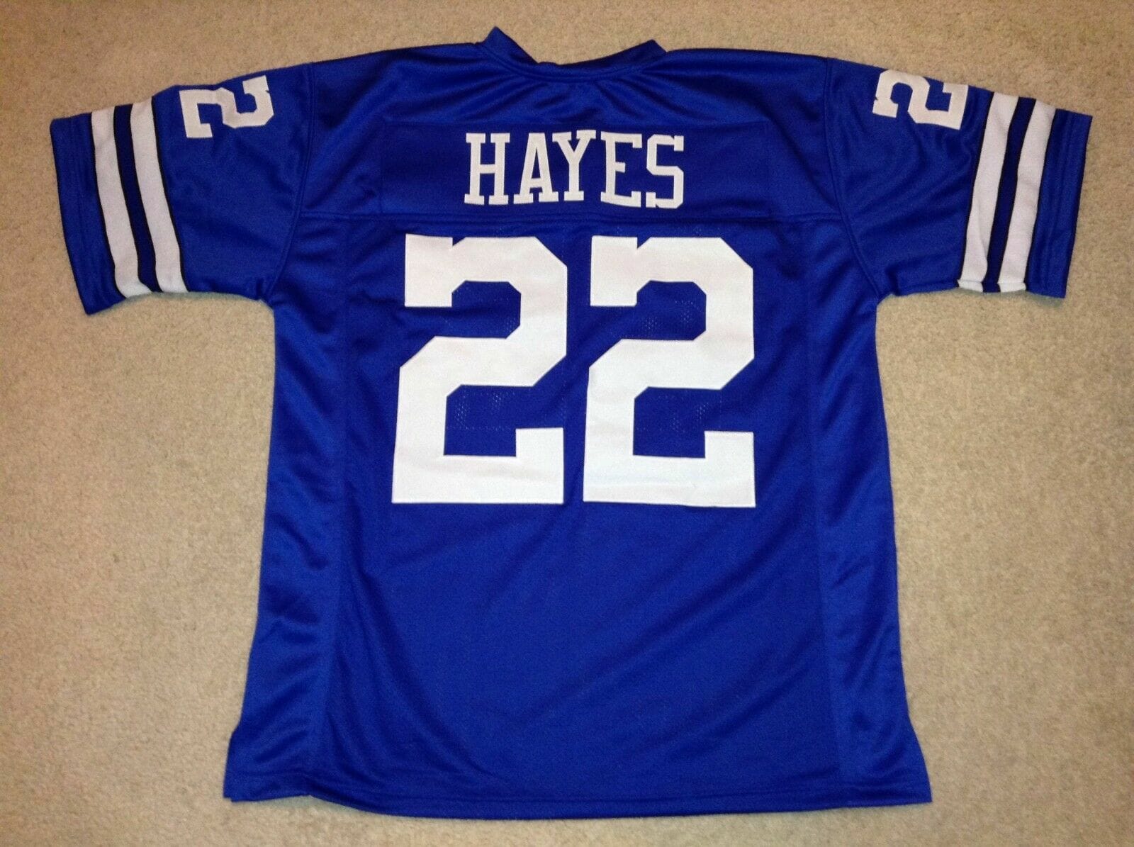 UNSIGNED CUSTOM Sewn Stitched Bob Hayes Blue Jersey