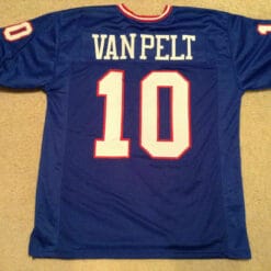 UNSIGNED CUSTOM Sewn Stitched Brad Van Pelt Blue Jersey