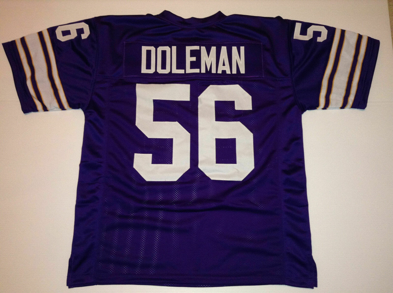 UNSIGNED CUSTOM Sewn Stitched Chris Doleman Purple Jersey