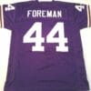 UNSIGNED CUSTOM Sewn Stitched Chuck Foreman Purple Jersey
