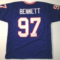 UNSIGNED CUSTOM Sewn Stitched Cornelius Bennett Blue Jersey