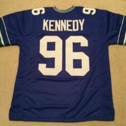 UNSIGNED CUSTOM Sewn Stitched Cortez Kennedy Blue Jersey