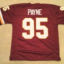 UNSIGNED CUSTOM Sewn Stitched Daron Payne Burgundy Jersey